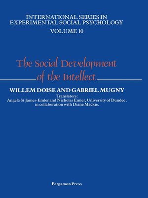cover image of The Social Development of the Intellect